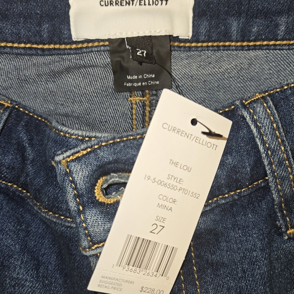 NWT Current/Elliott Mina Women's Jeans Size 27